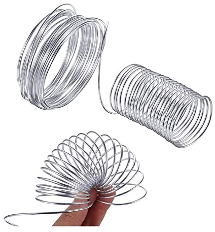 GSGC Edelstahl-Federdraht, Harter Draht, voller Harter Draht, 0,02–3 mm, Länge 1 m/5 m/10 m, Federstahldraht (Color : Silver, Size : 0.5MM_10M)