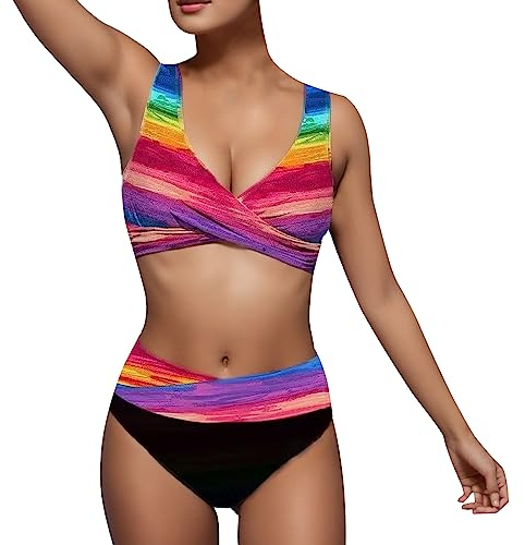 WILLBEST binden Damen Bikini Damen Bikini orange Sneaker schwarz meerjungfrauenflosse Badeanzug 46 Badeanzug edel Bandeau Oberteil neon gelb mit Push up mini klei