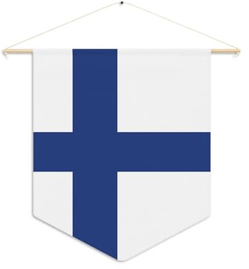 Pixelforma Bandiera della Finlandia da appendere in poliestere, 30 x 45 cm