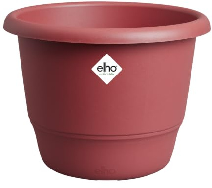 elho Amiga Rund 47cm Blumentopf - Theaterrot | ∅ 47 x H 35.3 cm | für den Innen- und Außenbereich | 100% recyceltes Plastik