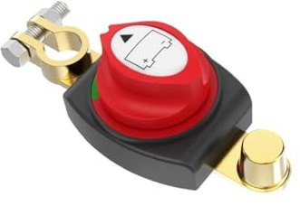 Anlising Desconectador de Bateria Coche, 12V-48V Corta Corriente Bateria, Aislador de Batería Interruptor de Apagado, Cortacorrientes Bateria Coche, Interruptor de Batería, para Automóviles, Barcos