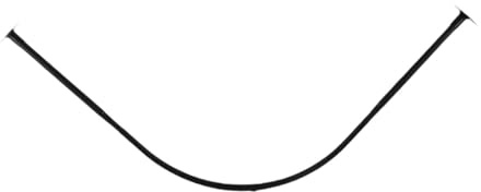 F Fityle Varilla de Cortina Curva con Tornillos de Soporte de Poste de Armario telescópico de Cortina para el Armario Vestuario de la Sala del Lavado, 90to130cm 90to130cm