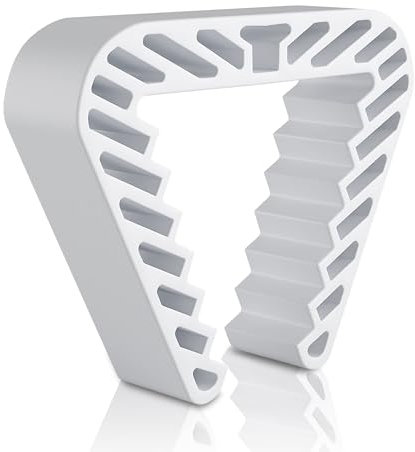 LouMaxx Juego de 2 topes para ventanas – Tope para ventana al ventilar y protección de sujeción para puertas – Bloqueo de ventana sin taladrar – Pinza para ventana en blanco para una seguridad fiable