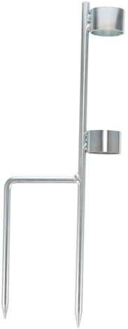 iplusmile Ancoraggio per Ombrellone da Esterno Trivella 40 Cm in Acciaio Zincato, Supporto Robusto Maniglia per Fissaggio Stabile su Patio e Giardino