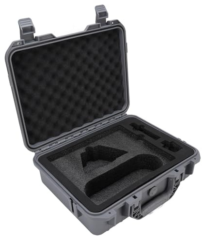 Aramox Custodia Rigida per Mini Parabola Satellitare Protettiva con Schiuma a Taglio di Precisione IP67 per, Yacht, Auto, SUV, Campeggio Viaggio