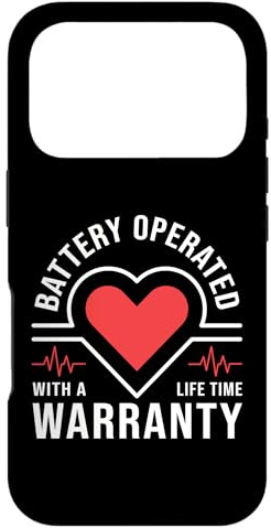 Carcasa para iPhone 17 Pro Conciencia de CHD del Receptor del marcapasos cardíaco Que Funciona con Pilas