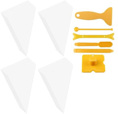 perfk 26x Sacchetto di malta per piastrelle, malta per muratura, sigillante per cemento, con strumenti per calafataggio, strumento di riparazione multiuso,