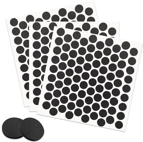 270 Pcs Felt Pads for Furniture Feet, Floor Protector for Chair Leg, Furniture Pads Floor Protectors, Self-Adhesive Furniture Pads, 3/8 Inches Cabinet Cushion Dots for Chair Legs Floors, Black