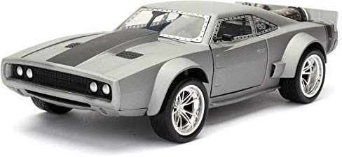 JADA TOYS JADA98291 DOM'S ICE DODGE CHARGER R/T FAST & FURIOUS GREY 1:24 MODEL