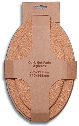HOFMEISTER® underlägg, oval, olika storlekar, 2-pack, av kork, 34 cm