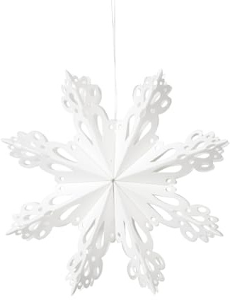 broste Copenhagen Christmas-Stern, Papier, 15cm, Weiß