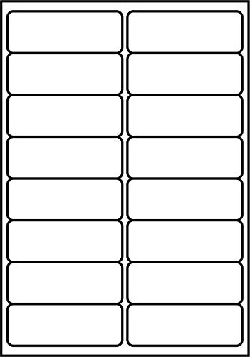 SmithPackaging A4 självhäftande adressetiketter, 16 etiketter per ark, 100 ark, 99,1 x 34 mm 1600 etiketter
