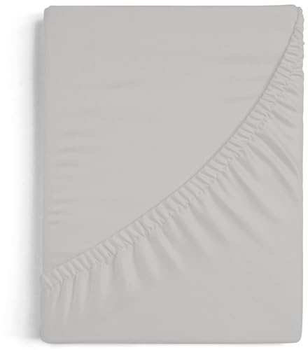 Burrito Blanco | Sábanas bajeras 150x190/200 cm | Cama de 150 cm(+ Medidas Disponibles) | Tejido de Algodón-Poliéster 50/50 | Diseño A7 Gris