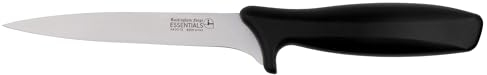 Rockingham Forge Range 15cm Filleting Knife - Lightweight Sharp Stainless Steel Kitchen Knives with Black Handle