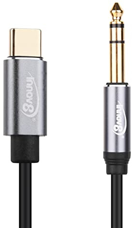 innov8 Câble USB C vers 6,35 mm 1/4 TRS audio stéréo pour amplificateur, home cinéma, console de mixage 1,8 m