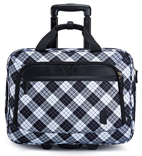 bagsmart 17,3 Zoll rollende Laptoptasche für Damen und Herren, rollende Aktentasche für Damen mit Rollen, rollende Computertaschen, Laptoptasche für Geschäftsreisen, Geschäftsreisen