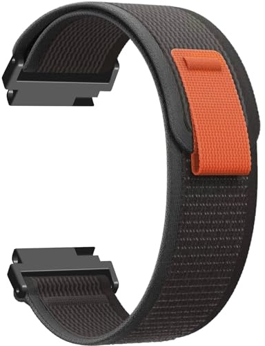 ZoRoll 22mm Cinturino per IDW13 / IDW19 Smartwatch, Elastico Nylon lcRegolabile Morbido Traspirante Cinghie di Ricambio Cinturino per IDW13 / IDW19 Smartwatch - Nero&Grigio