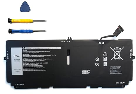 7.6V 52Wh 722KK Laptop-Akkus für Dell XPS 13 9300 9310 9380 (2020) 13.4 Series P117G P117G002 P117G001 FP86V 2XXFW