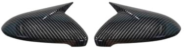 PFBGEXV Seitenspiegelkappe Auto Spiegelkappen Für Golf 7 MK7 MK 7,5 Für R Für GTE Für GTD 2014-2019 Rückspiegel Abdeckung Seite Spiegel Kappen Auto Zubehör(Carbon Fiber Pattern)