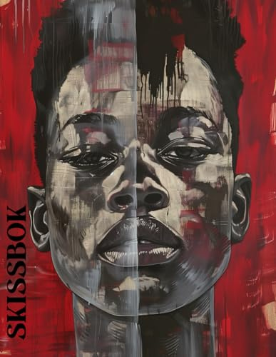 SKISSBOK: Afroamerikansk Popkonst Stil | Storlek 22 x 28 cm | 120 Blanka Vita Sidor För Målning, Teckning, Skrift, Skisser Och Kladd