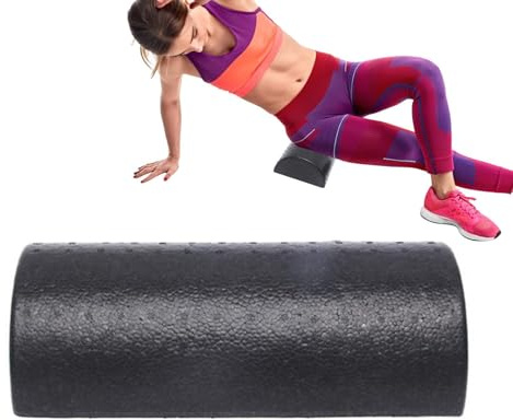 Rodillo de columna de yoga, rollo de espuma de alta densidad para | relajación deportiva, almohadilla de equilibrio de bloque de yoga que reduce los síntomas, recuperación física y relaja los m