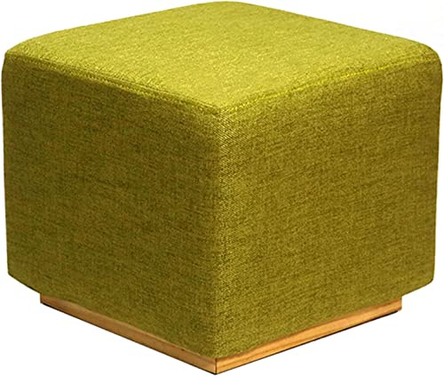 Moderno pouf imbottito quadrato per toilette con seduta imbottita e poggiapiedi, elegante elemento essenziale per la casa per camera da letto, soggiorno, zona trucco, pezzo decorativo chic