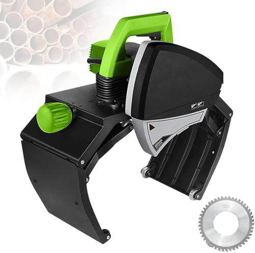 Cortatubos Eléctrico 1000W/1750W – 2900/3200 Rpm, Corte 15-220mm O 75-400mm, 5+1 Velocidades, Guía De Precisión, Para Cobre, PVC, Acero Inoxidable(1000W)