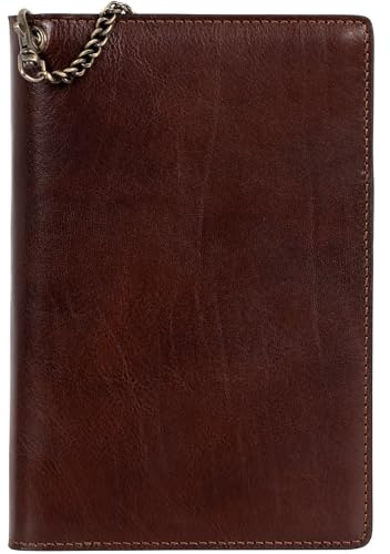 Time Resistance Brown Leather Journal With Refillable A5 Notepad And Bookmark Notebook Cover With Pen Loop