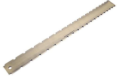 Strumento di misurazione del bordo diritto con intaglio del manico della chitarra durevole di per l'accessorio di livellamento del manico della chitarra, accessori da gioco