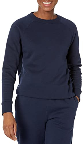 Amazon Essentials Donna Felpa Girocollo A Maniche Lunghe dalla vestibilità Comoda (Disponibile in Taglie Forti)