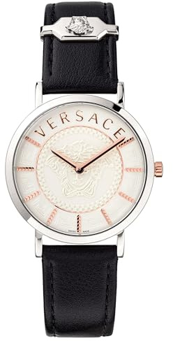 Versace Damen Analog Armbanduhr V - Essential Swiss Made