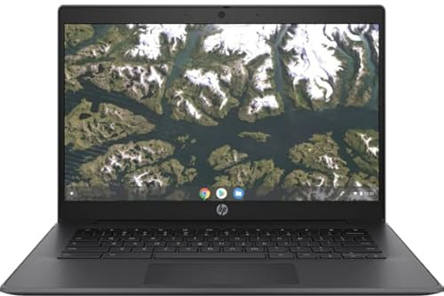 HP Chromebook 14 G6 14 WLED 1366 x 768 HD Display, Intel Celeron N4020 (up to 2.8GHz) 4GB RAM 32GB eMMC UHD Graphics 600, HDMI, USB-C, Webcam, Chrome OS (Renewed)