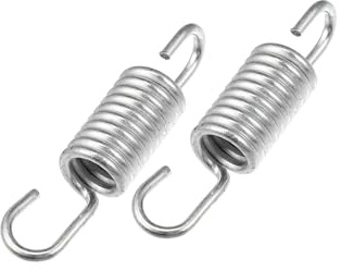 A ABSOPRO 2pcs 6cm Length Silver Tone Motorcycle Brake Pedal Return Spring Item Replacement