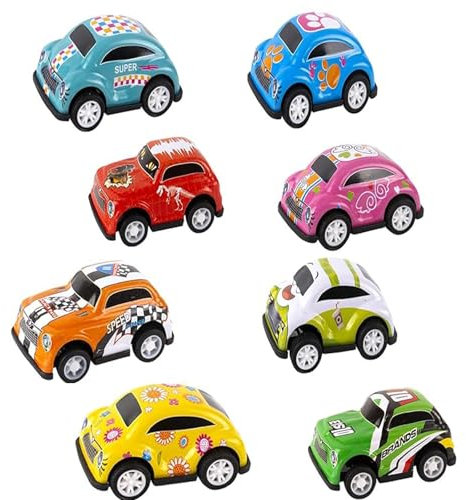 PVFZXS 10 Stück Aufziehauto, Spielzeugautos ab 2 Jahre, Spielzeugautos, Aautos ab 2 Jahre, Kleine Autos, Ostergeschenke Kinder Pull Back Rennfahrzeuge für 2 3 5 Jahre alte Jungen Party Taschen Füller