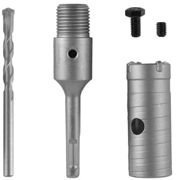 ZONADAH 30mm Round Handle Hole Saw Cutter with 110mm Adapter Carbide Hole Saw Drill Bit Hole Saw Wall Drill Bit for Brick Stone Concrete Cement