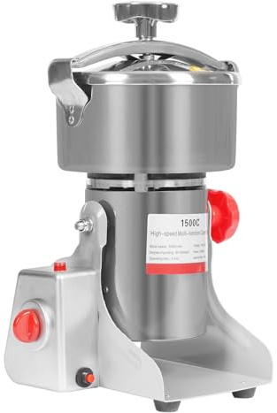 Electric Grain Mill Grinder, 1500g/3.31lbs High-speed 30000r/min Food Grinder, 4100W Flour Mill for Home and Commercial, Countertop Grain Mill for Dry Spice Herbs Grains Coffee Rice Pepper
