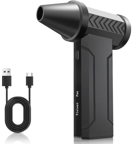 Cosyall Elektrische Staubgebläse, 4-Gang 160000 U/min, Druckluft Compressed Air Duster mit 10000mAh Akku, Mini Gebläse für PC Reinigungsset, Auto, Sofa