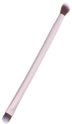 ARTSEWPLY Pincel de Maquillaje Aluminio y Fibra para Aplicación Uniforme de Doble Punta Adecuado para Uso Profesional y Maquillaje de Ojos y Cejas