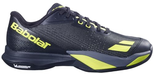 Babolat Men's Jet Mach 4 All Court Tennis Shoes, Black/Aero (Men's US Size 10)