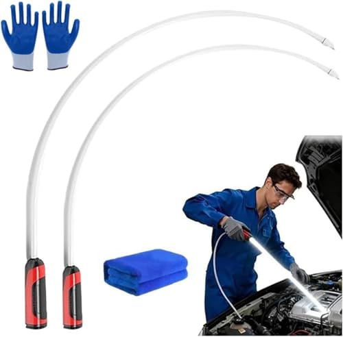 Linterna LED flexible, linterna mecánica flexible, luces de trabajo recargables de alto lúmenes para mecánicos, reparaciones de automóviles, inspecciones y espacios reducidos, 3 modos de brillo (2)
