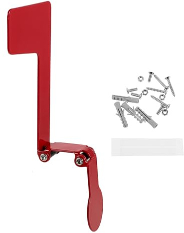 HEMOTON Drapeau pour Boîtes aux Lettres en Acier Inoxydable Pliable, Drapeau Métallique de Remplacement pour Support de Boîte aux Lettres Extérieur, Accessoire Solide pour Jardin