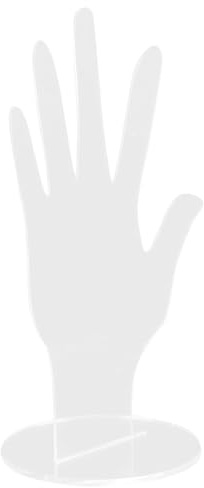 ROMISBABA Porta Gioielli a Forma di Mano in Acrilico Trasparente, Supporto Leggero e Solido per Anelli e Collane, per Esposizione Orologi e Organizzatore Casa
