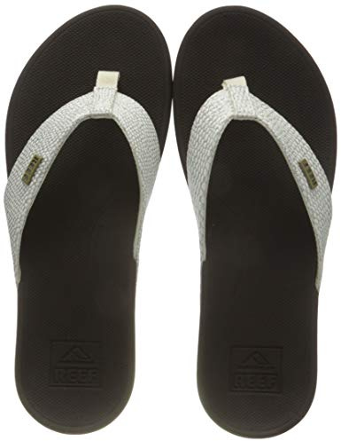 Reef Dam Ortho-Spring Flipflop, Brun vit, 40 EU