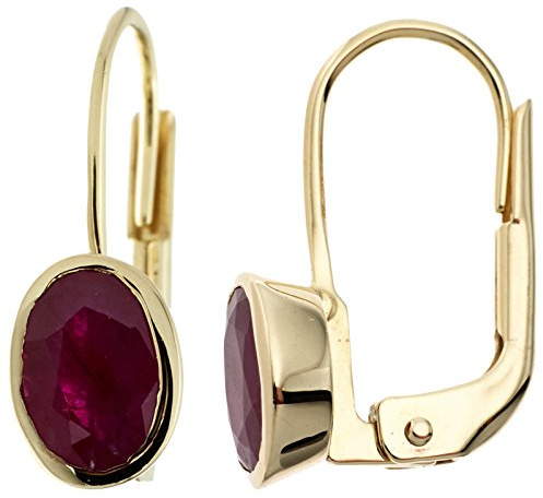 Jobo Damen-Ohrhänger aus 8 Karat 333 Gold mit Edelstein oval