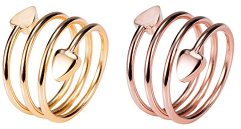 2 x Magnetringe für Damen aus 99,9 % reinem Kupfer, 2 Stück Magnettherapie bei Arthritis
