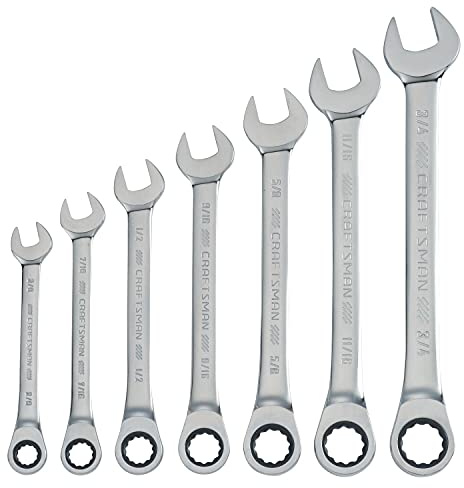 Craftsman CMMT87020 Jeu de 7 clés à cliquet standard 12 points (SAE)