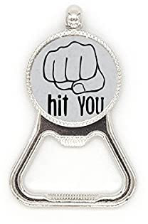 Black Fist personalizado gesto patrón metal cerveza botella Cap abrelatas de acero inoxidable