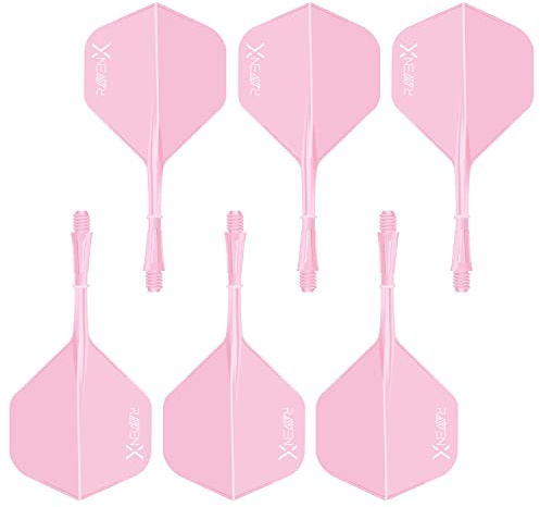 DARTS Sport Edition RavenX Dart Flights - Dart Flights mit Schaft und Flight in einem - 6 Stück