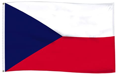 5x3Ft Czech Flag, Durable Czech Republic Flag with 2 Metal Eyelets Used Indoor and Outdoor, Bright Color Czechia National Flag Decorated in Sporting Events, Parties, Parade