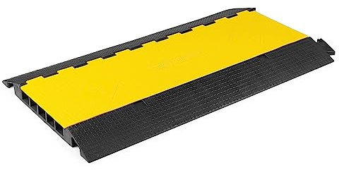 Power Dynamics CB5S 5-Kanal Bodentunnel 93,5 cm – Überfahrschutz für Leitungen & Schläuche – robuste Schutzmatte aus TPU, rutschfest & überfahrbar – Kabelkanal Außenbereich, 30 t Tragkraft